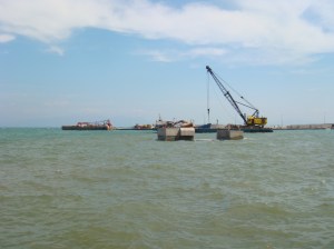 Werkzaamheden in de haven