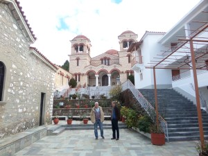 Henk en Jeroen in klooster Malevi