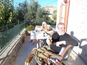 Winter 2014 in Marathea Aan het bier