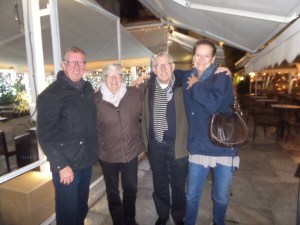 Henk, Irma, Joop en Diana