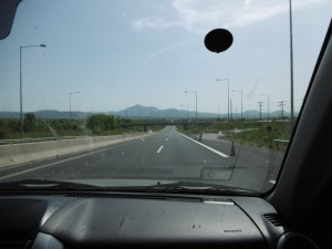 Impressie van nieuwe snelweg vanuit auto