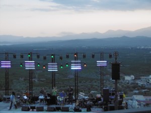 Uitzicht vanuit amfitheater Vlachiotis