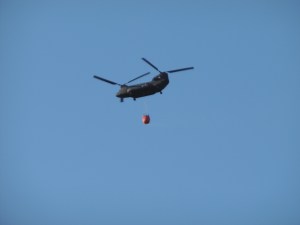 Blushelicopter over ons huis