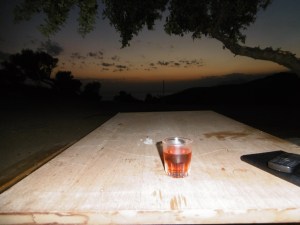 Uitzicht vanaf terras Giorgos House