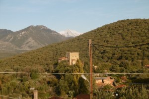 1e sneeuw op Taygetos 2016